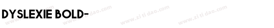 dyslexie bold字体转换